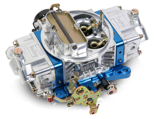 64-73 Ford Mustang Vergaser - Holley Ultra Double Pumper - 750 cfm - Aluminium - Elektrischer Choke - Poliert/Blau
