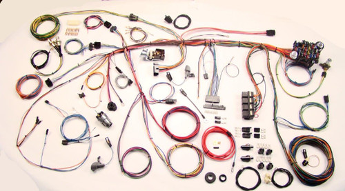 1969 Ford Mustang Fahrzeugkabelbaum komplett - American Autowire - Flachstecksicherungen