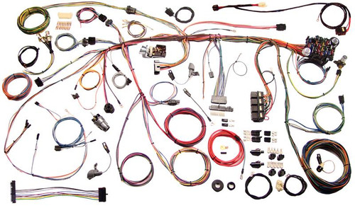 1970 Ford Mustang Fahrzeugkabelbaum komplett - American Autowire - Flachstecksicherungen