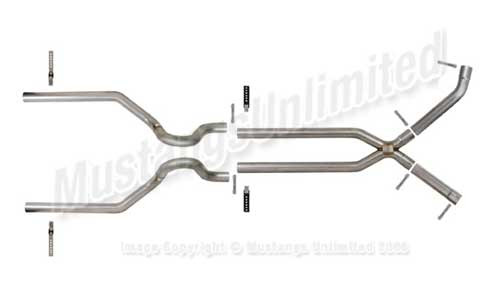 71-73 Ford Mustang (302, 351, 429) Abgasanlage - Pypes Street Pro - Edelstahl - Ohne ESD