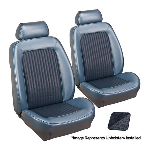1969 Ford Mustang (Hardtop) Sitzbezüge - Standard Sport II - Dark Blue - Vorne und hinten