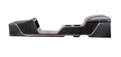 67-68 Ford Mustang (Convertible) Mittelkonsole - Sport R - Lang - Schwarz/Schwarz/Chrom mit Klima