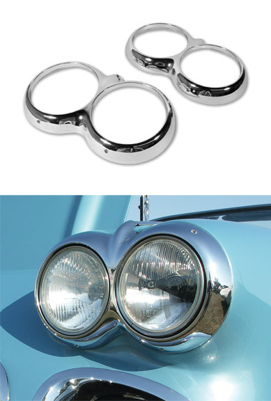 58-60 Chevrolet Corvette Zierring Hauptscheinwerfer