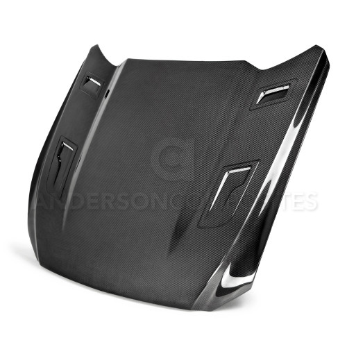 15-17 Ford Mustang Motorhaube - Carbon, mit Luftauslass, Verstärkt