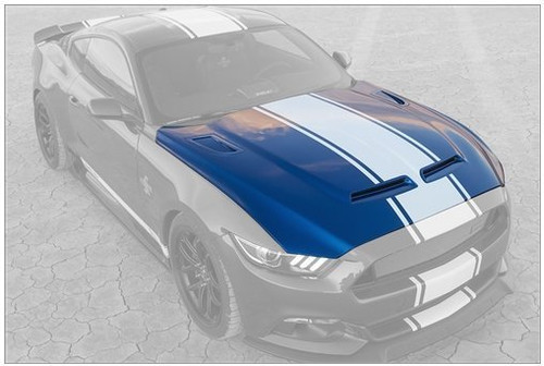 15-17 Ford Mustang Motorhaube - Shelby Super Snake - Polycarbonat - mit Luftauslass