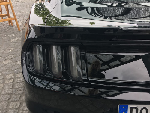 15-17 Ford Mustang Abdeckung Rücklicht - Folie - Grau Hinten