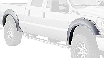Dodge, Ram (Bed Length: 67.4, 76.3, 96.3Inch) Kotflügelverbreiterung - Silber Metallic, Pocket Style Vorne und hinten