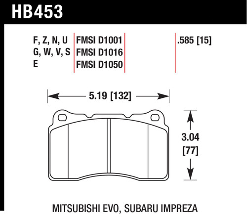 Chevrolet, Ford (5.0, 5.4, 5.8) Bremsbelagsatz Scheibenbremse Vorne