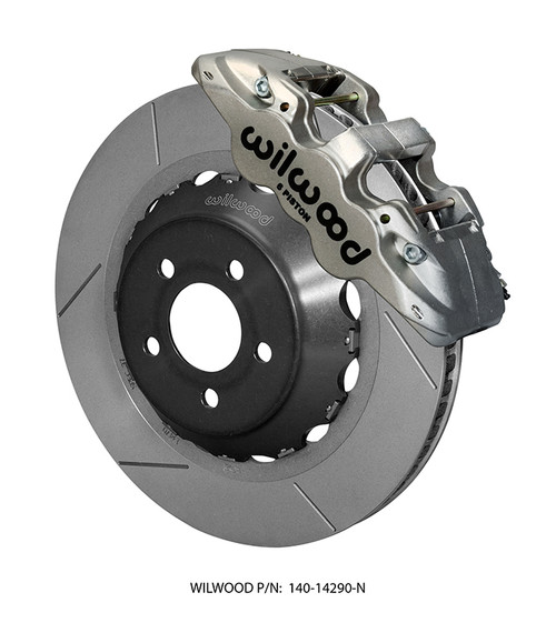 15-23 Ford Mustang Wilwood Bremsanlage vorne AERO6 Race 15 Zoll nickel geschlitzt Hinten