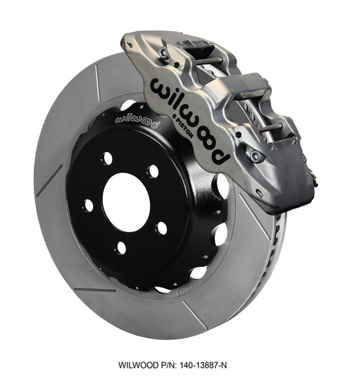 15-23 Ford Mustang (Disc/Disc) Wilwood Bremsanlage vorne AERO6 15 Zoll nickel geschlitzt