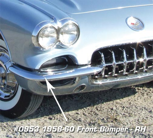 58-60 Chevrolet Corvette Stoßfängerecke Vorne rechts