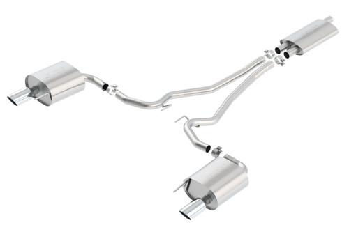 15-23 Ford Mustang (Coupe - 2.3) Abgasanlage - BORLA Touring - polierte Blenden