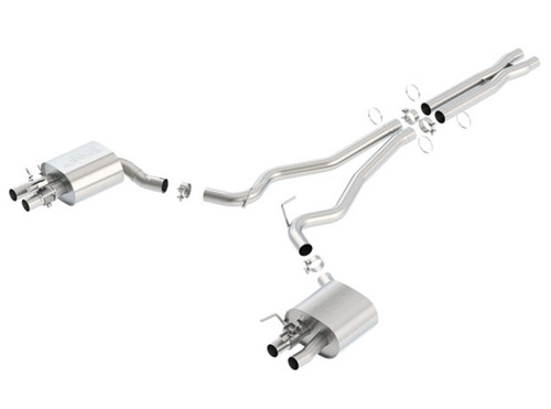 18-20 Ford Mustang (5.2) Abgasanlage - BORLA ATAK - 4-Rohr - ohne Blenden