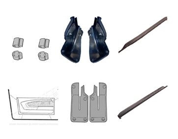 71-73 Ford Mustang (Convertible) Türdichtungs Set