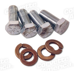 60-70 Chevrolet Corvette Montageset für Lüfter von Motorkühler - Fan Clutch To Water Pump Bolts. 4 Piece