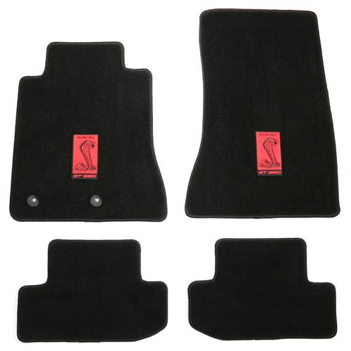 15-23 Ford Mustang Fußmatten Set - Shelby GT 350 Rot Vorne und hinten