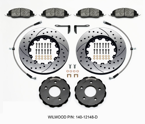 05-13 Ford Mustang (Disc/Disc) Überholsatz Verschleißteile Bremse - Wilwood Pro-Matrix Vorderachse