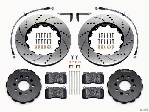 08-13 Ford Mustang (Disc/Disc) Überholsatz Verschleißteile Bremse - gelocht/geschlitzt Vorderachse