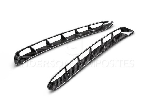 15-17 Ford Mustang Entlüftung Kotflügel - Carbon - GT350 Style