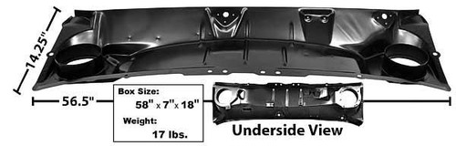 67-68 Ford Mustang Windleitblech - Dynacorn Unten