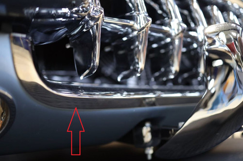 58-62 Chevrolet Corvette Einsatz Stoßstange Vorne Mitte unten