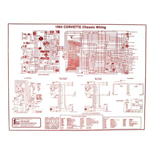 1964 Chevrolet Corvette Technisches Handbuch - Schaltplan
