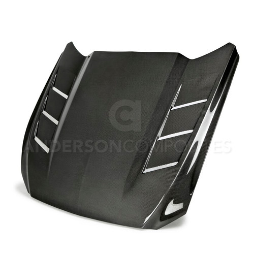 15-17 Ford Mustang Motorhaube - Carbon, mit Luftauslass
