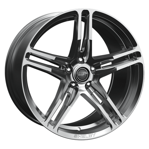 05-26 Ford Mustang Felge - Shelby CS14 - 9,5x20 Zoll - Chrome Powder Vorne und hinten