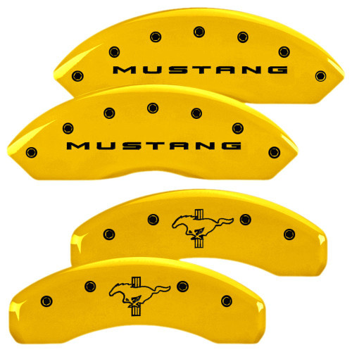 15-23 Ford Mustang (2.3) Blende Bremssattel - Gelb - Vorne und hinten - OEM Bremsen ohne Brembo Vorne und hinten