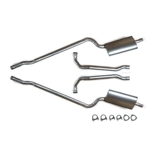 64-65 Chevrolet Corvette Abgasanlage - 2 1/2 Zoll Aluminierter Stahl