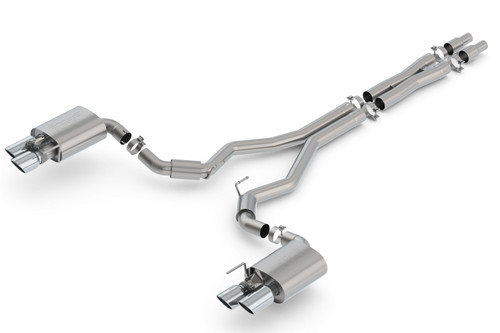 18-23 Ford Mustang (Coupe) Abgasanlage - BORLA S-Type ab Kat 4-Rohr Chrom