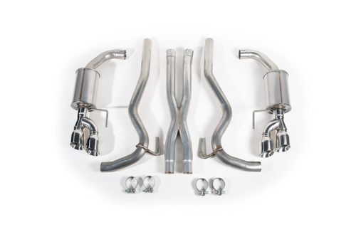 18-24 Ford Mustang GT (Coupe) Abgasanlage - ROUSH ab Kat 4-Rohr Chrom