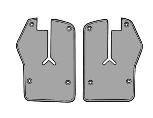 64-66 Ford Mustang Dichtung Fenster Tür - Stirnseite - Ohne Montagematerial Links und Rechts