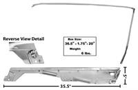 65-66 Ford Mustang (Convertible) Rahmen Türscheibe Rechts
