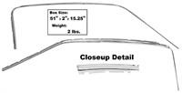 65-66 Ford Mustang (Fastback) Zierleistenset Karosserie - Dynacorn - Tür oben