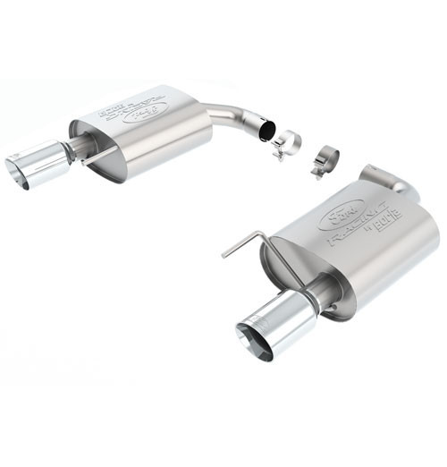 15-17 Ford Mustang (5.0) Abgasanlage - Ford Racing - Sport - Chrom Blenden