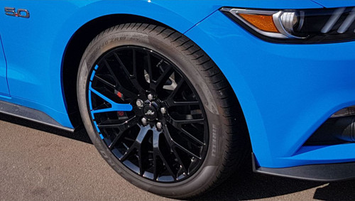 15-23 Ford Mustang Aufkleber für Performance Pack Felgen - Blau Vorne und hinten