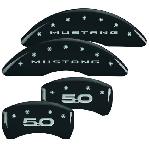 15-17 Ford Mustang (5.0) Blende Bremssattel - Schwarz - Vorne und hinten - OEM 6-Kolben Brembo Bremse Vorne und hinten