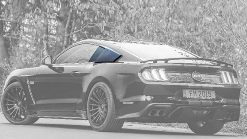 15-23 Ford Mustang Aufsatz für Scheibe - Abbes - Mit TÜV