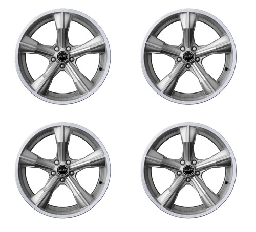 05-26 Ford Mustang Felgensatz - Shelby CS11 - 9,5x20 Zoll - Chrome Powder Vorne und hinten