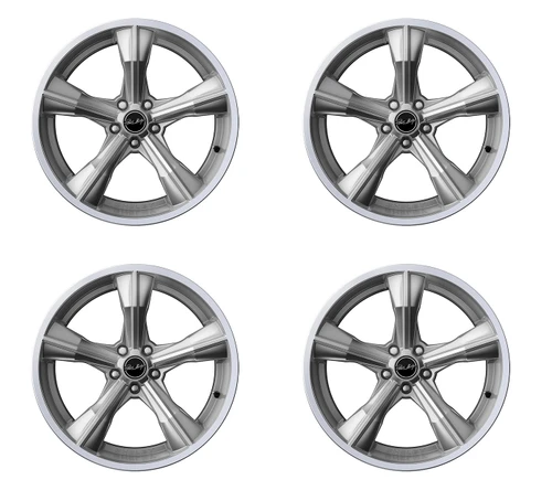05-26 Ford Mustang Felgensatz - Shelby CS11 - 9,5x20 Zoll - Chrome Powder Vorne und hinten
