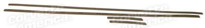 61-62 Chevrolet Corvette Befestigungsleiste Verdeck - Set