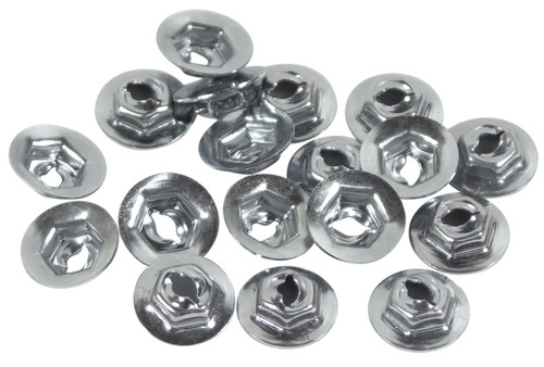 58-61 Chevrolet Corvette Base Mutter Zierleiste Kotflügel - Set