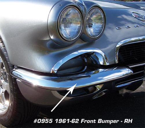 61-62 Chevrolet Corvette Stoßstange - Vorne rechts Vorne rechts