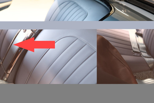 56-62 Chevrolet Corvette Klappe Handschuhfach - Zierteil rechts