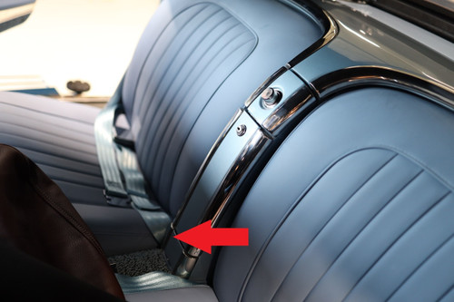 56-62 Chevrolet Corvette Klappe Handschuhfach - Zierteil unten rechts