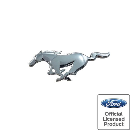 15-23 Ford Mustang Emblem Heckklappe - Running Pony - Chrom
