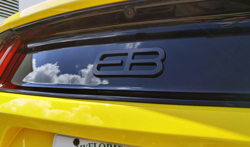 15-23 Ford Mustang Emblem Heckklappe - EB - Schwarz