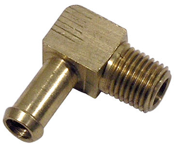 63-66 Chevrolet Corvette Anschluss Kraftstoffpumpe - Messing - 90 °