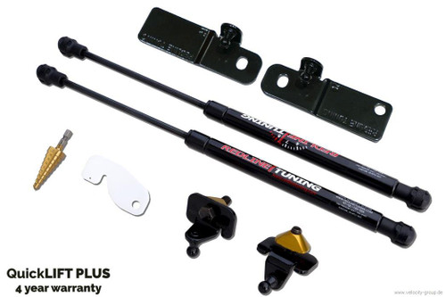 15-23 Ford Mustang Haubenlift - QuickLIFT PLUS - Schwarz - EU & US Version - Carbon Hauben